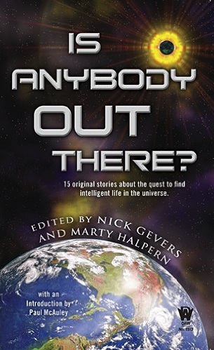 Cover of the DAW Books anthology Is Anybody Out There?